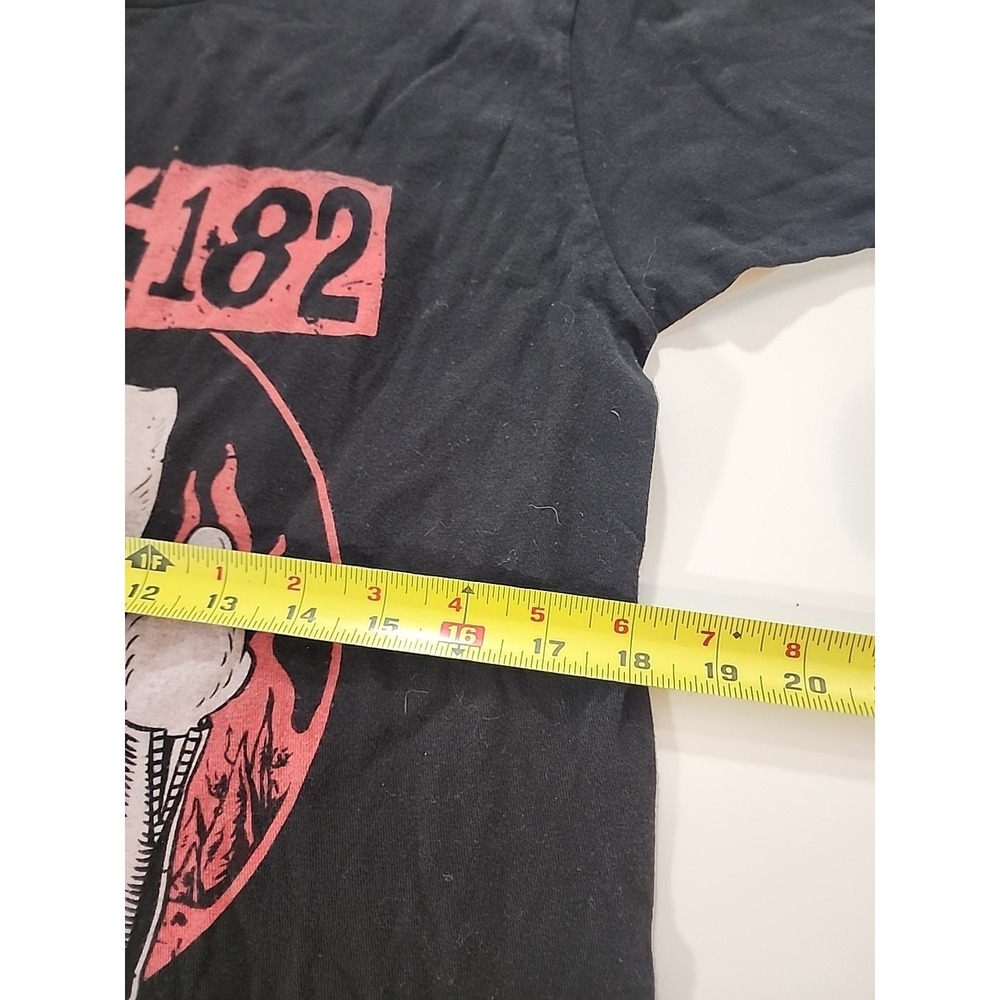 Blink-182 Crappy Punk Rock Bunny T-Shirt Leather Jacket Rabbit Middle Finger S/M - Picture 5 of 7